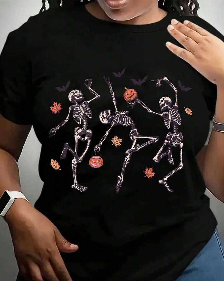 Women’s Halloween Cute Graphic Print T-Shirt