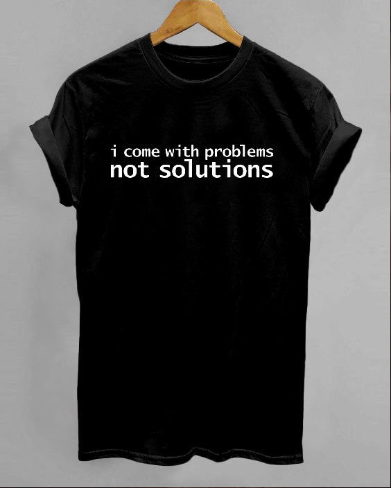 Superpower Problems Not Solutions Short Sleeve Cotton T-Shirt