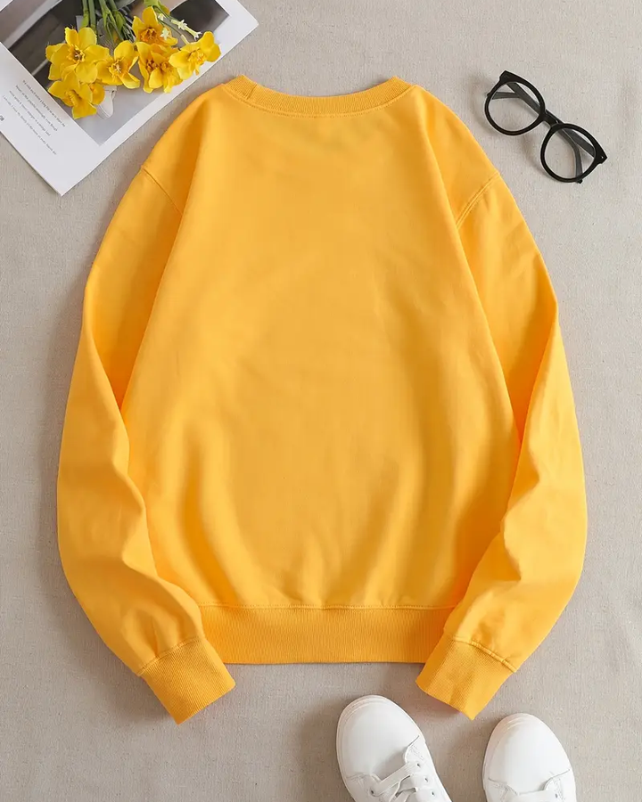 Black Woman Magic Crewneck Long Sleeve Sweatshirt