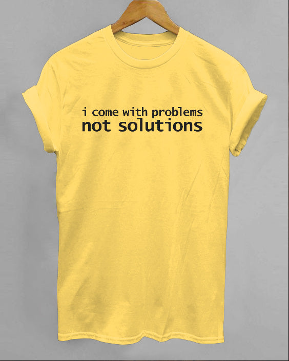 Superpower Problems Not Solutions Short Sleeve Cotton T-Shirt