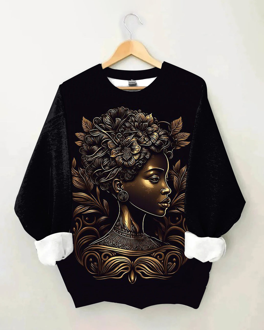 Metallic Art Portrait Crewneck Sweatshirt