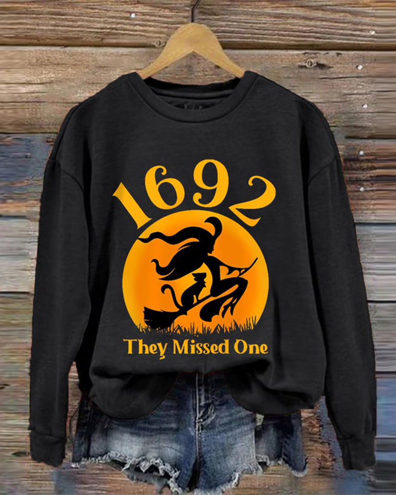 1692 They Missed One Halloween Long Sleeve Sweatshirt