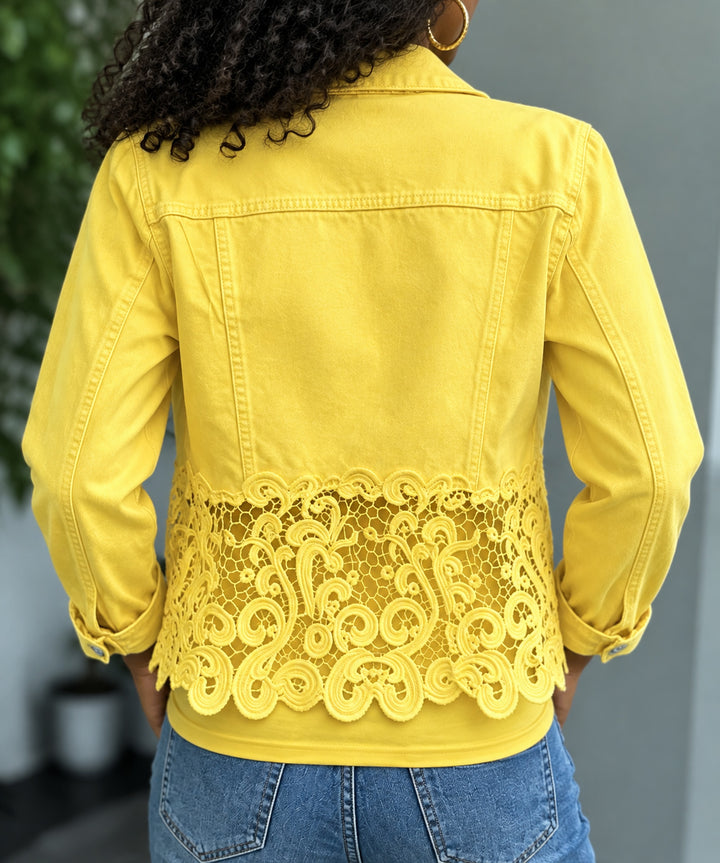 Bohemian Fringe & Lace Denim Jacket