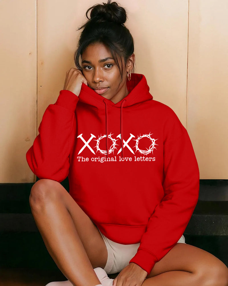 XOXO The Original Love Letters Long Sleeve Hoodies