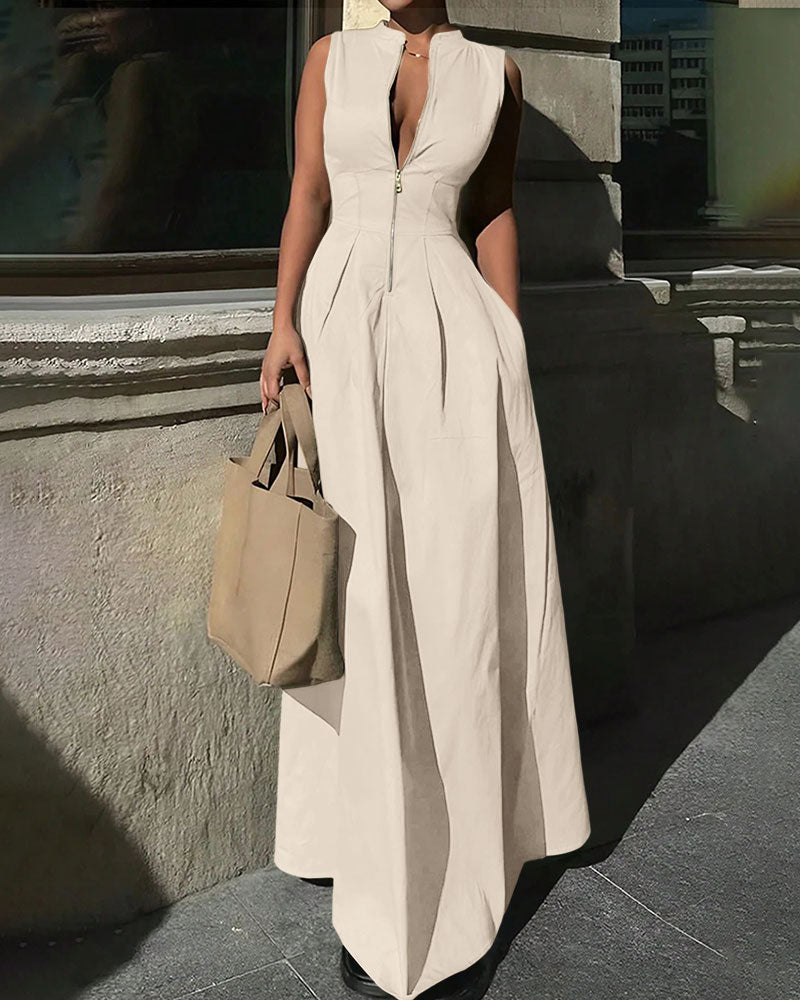 Fashionable Casual Elegant Sleeveless Women Dress