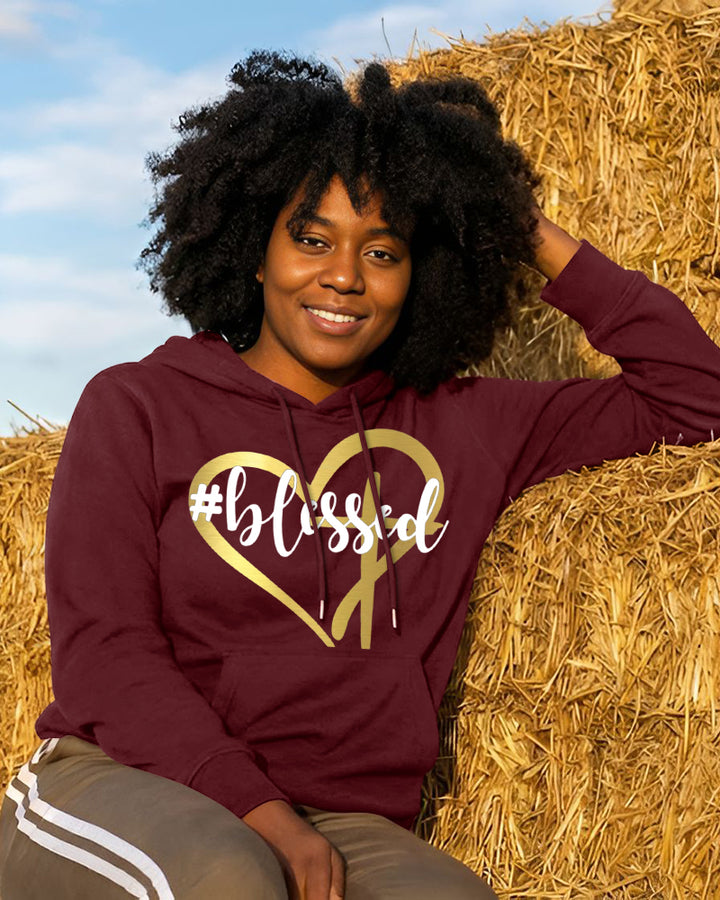 Booked Busy and Blessed Long Sleeve Hoodies