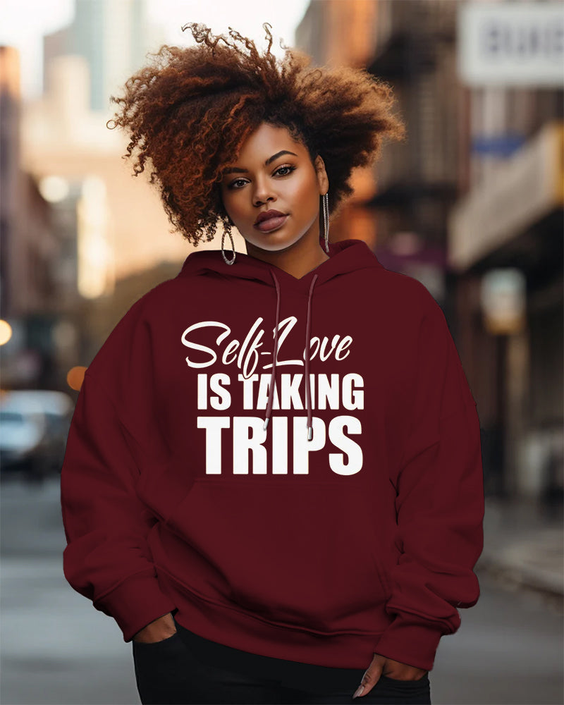 Self Love Is Taking Trips Long Sleeve Hoodies
