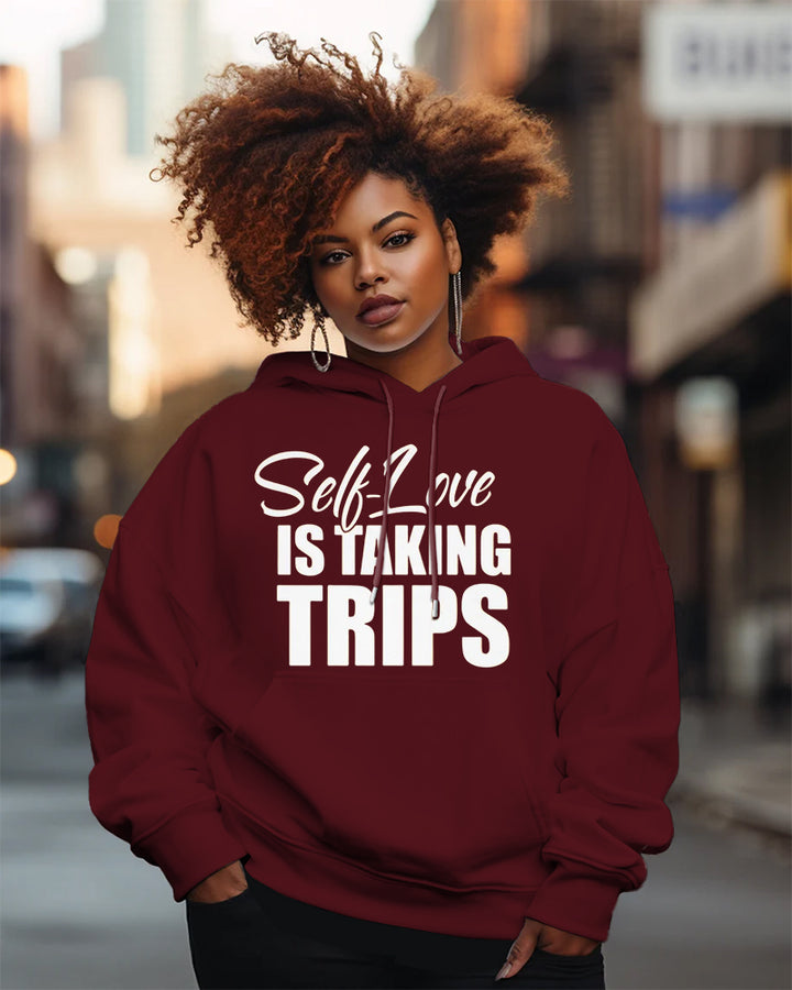 Self Love Is Taking Trips Long Sleeve Hoodies