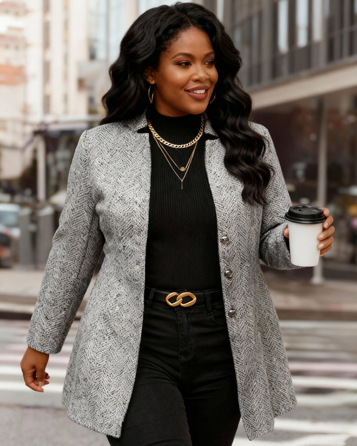 Women's Street Hipster Thickened Woolen Coat