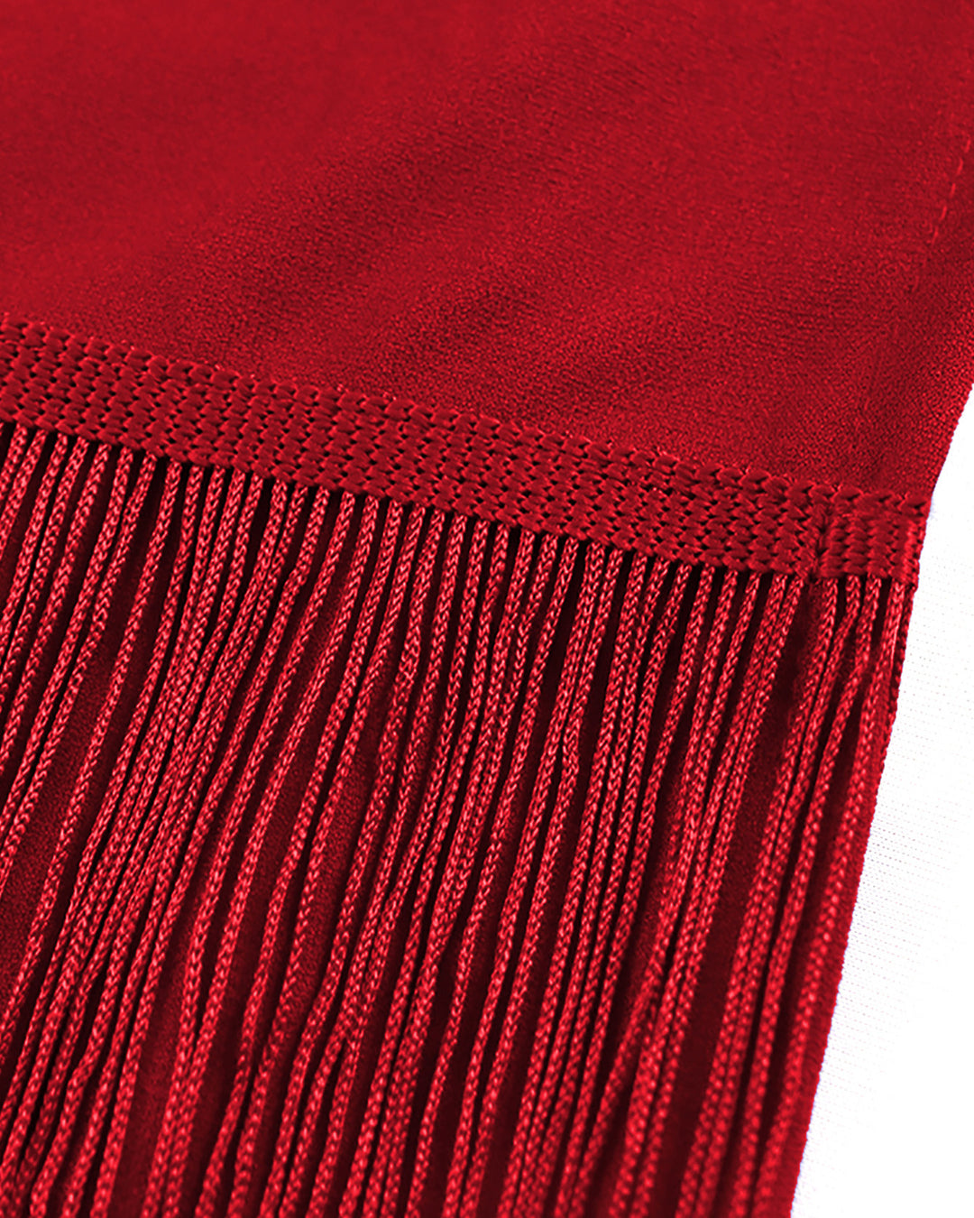 Plus Size Women Mesh Neck Tiered Fringe Midi Dress