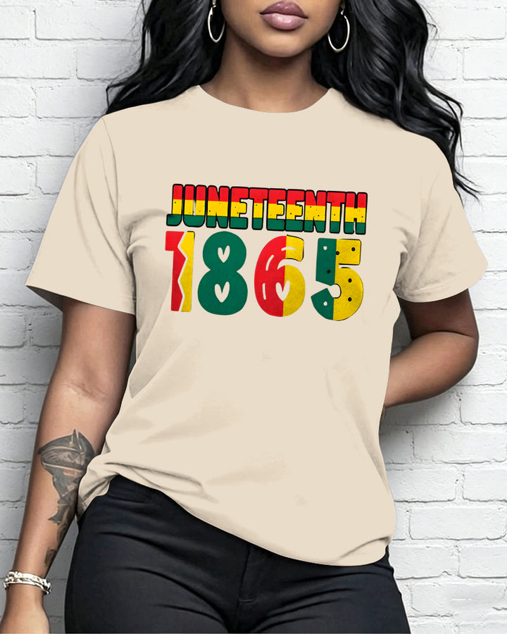 100% Cotton Remembering My Ancestors Juneteenth Crew Neck Short Sleeve Tshirt