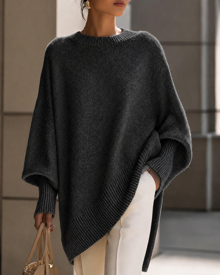 Crew Neck Pullover Loose Knit Sweater