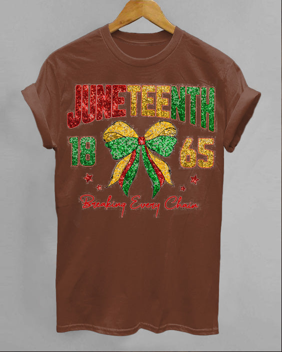 Breaking Every Chain Crew Neck Short Sleeve Cotton T-Shirt