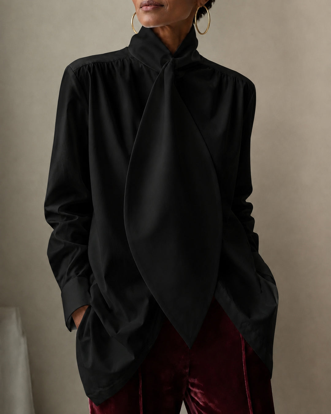 Inspired Designer Oversize Tops Shirt Blouse