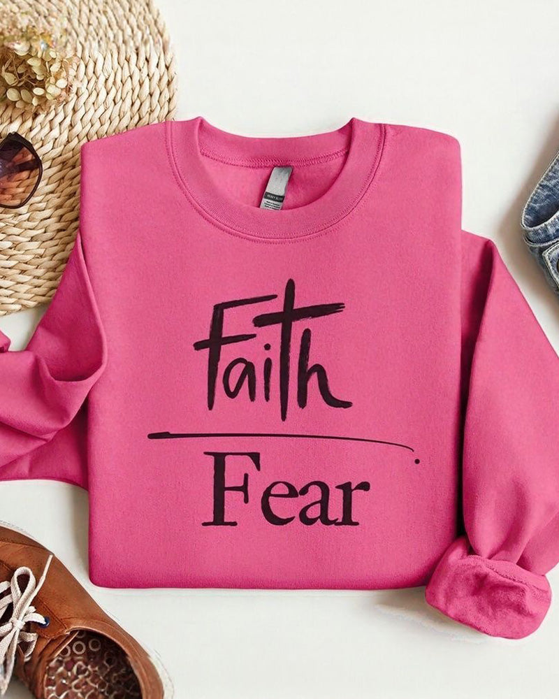 Faith Fear Crewneck Sweatshirt