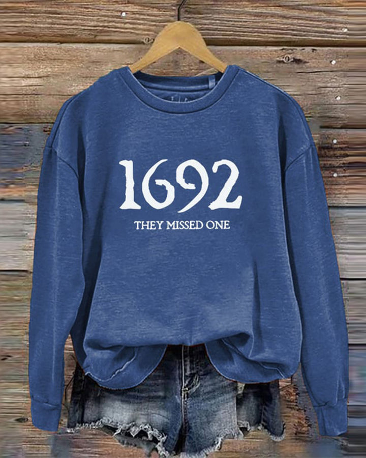 1692 They Missed One Halloween Long Sleeve Sweatshirt