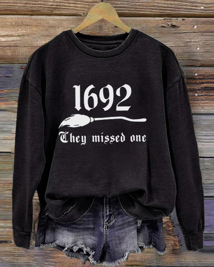 1692 They Missed One Halloween Long Sleeve Sweatshirt
