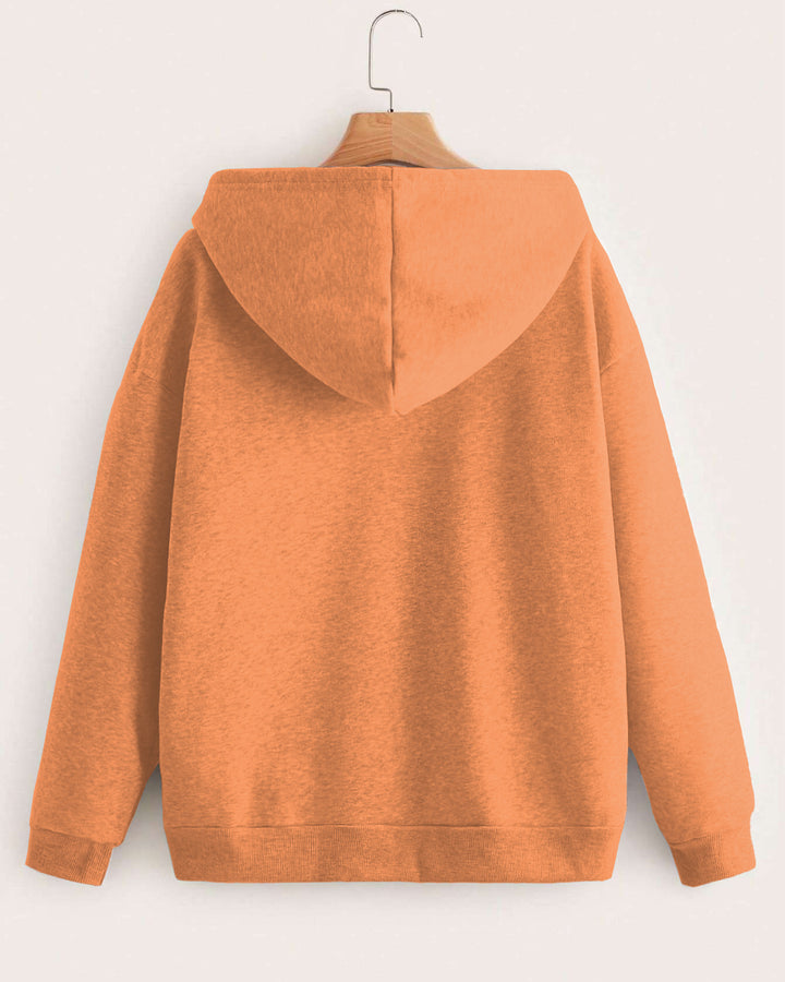 Curly Hair Girl Long-sleeved Hoodie
