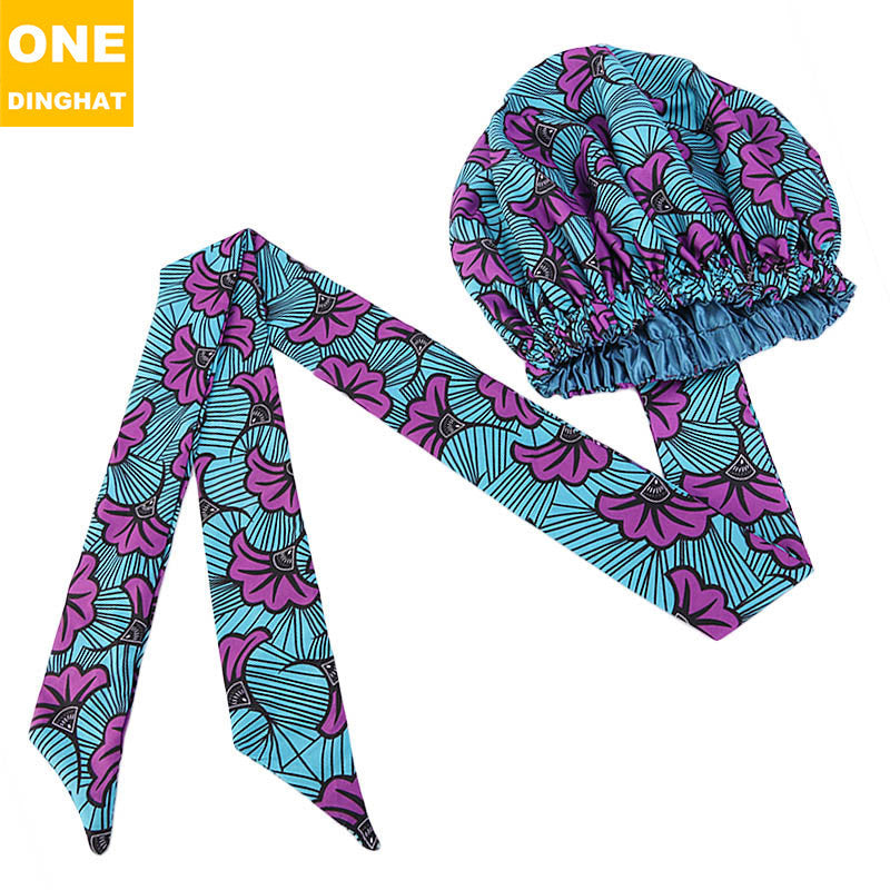 Satin-Lined African Print Headscarf Hat