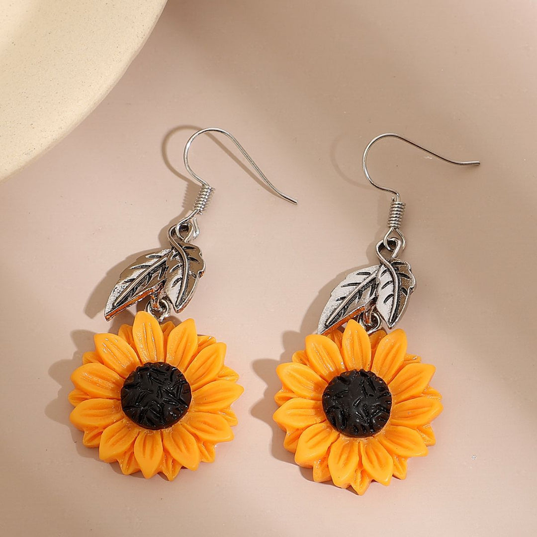 Vintage Sunflower Bohemian Earrings