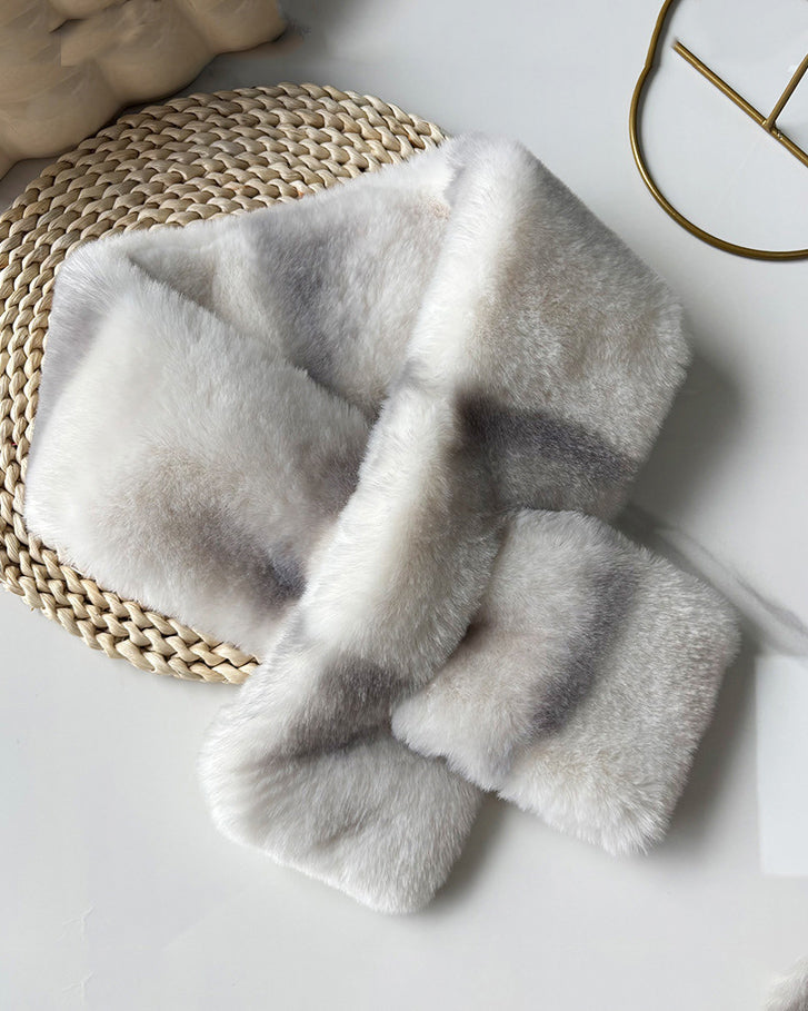 Women's Ombre Faux Fur Scarf