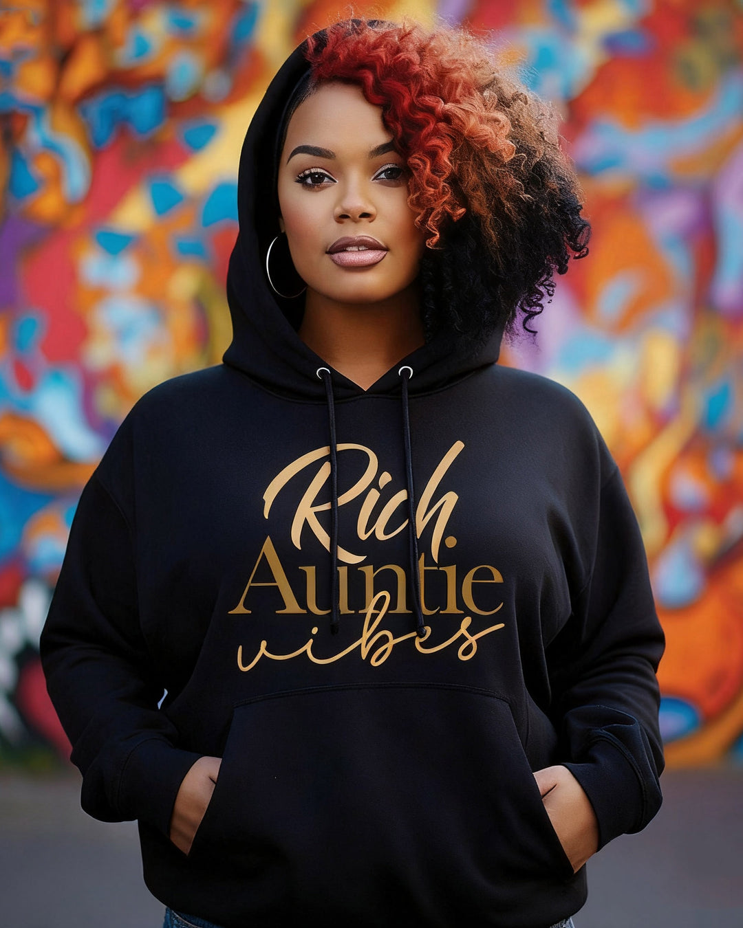Rich Auntie Vibes Long-sleeved Hoodies