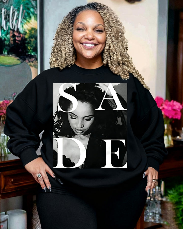 Sade Adu Music Tour Crewneck Long Sleeve Sweatshirt