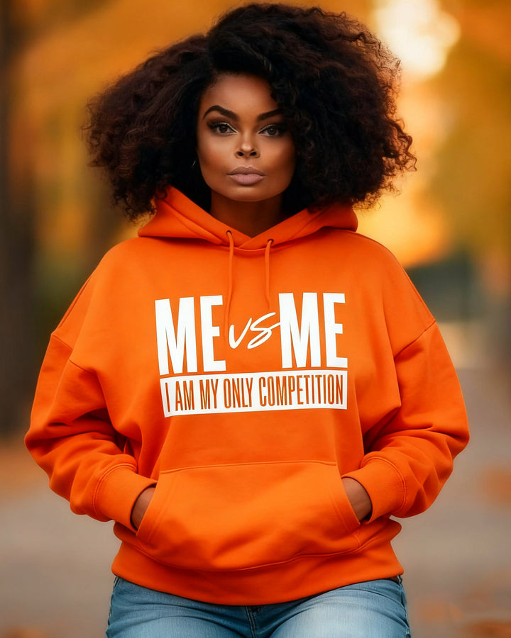 Me Vs Me I Am Only Competition Long-sleeved Hoodies