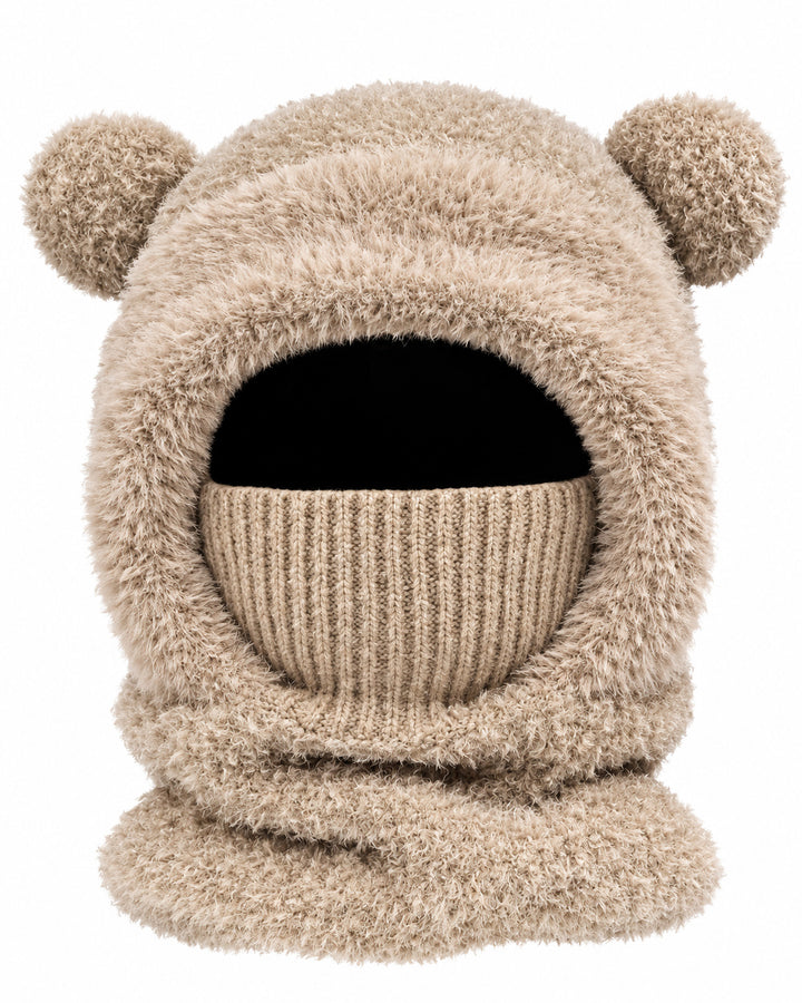 Stylish and Cute Bear Ear Design Windproof Hat