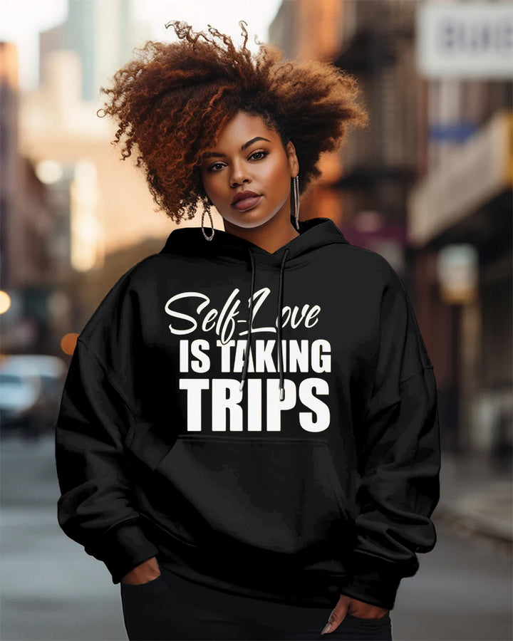 Self Love Is Taking Trips Long Sleeve Hoodies