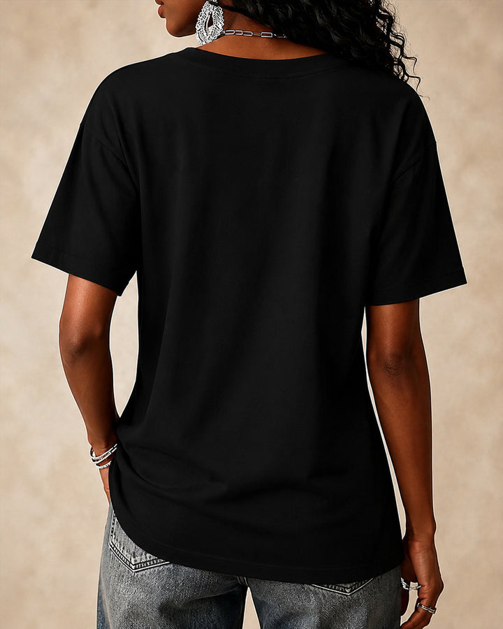 100% Cotton Halloween Ghost Bride Crew Neck Short Sleeve Tshirt