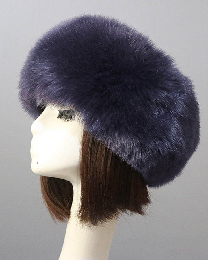 Fluffy Snowflake Ear Protector Hat Suitable For Women Winter