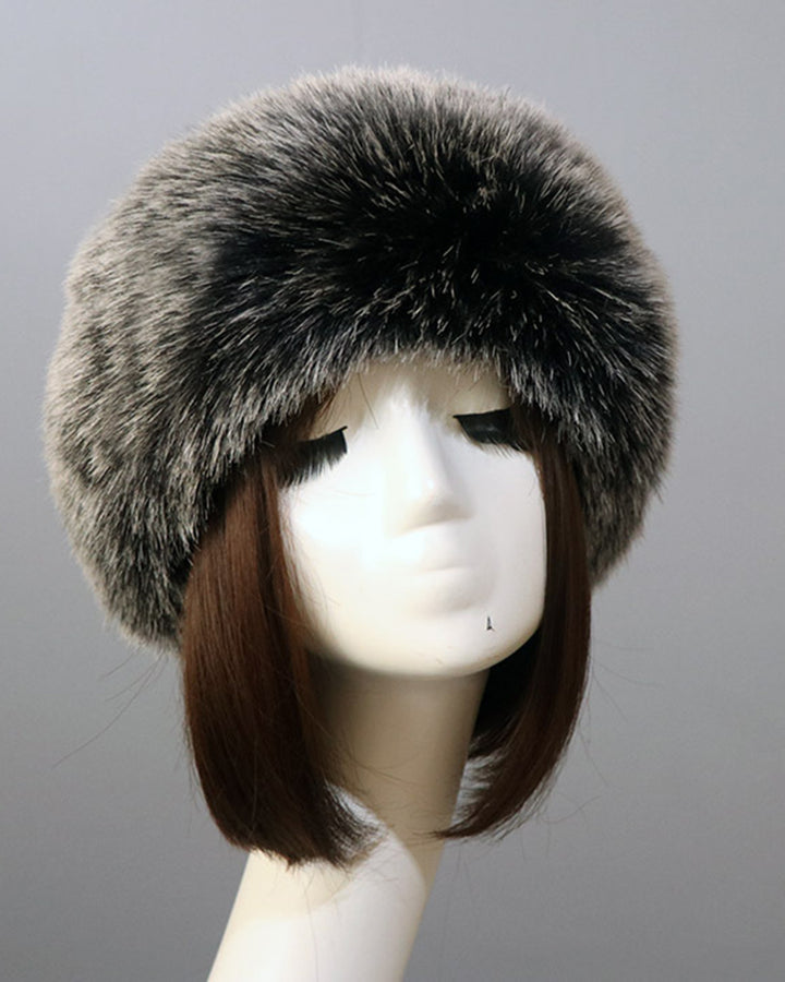 Fluffy Snowflake Ear Protector Hat Suitable For Women Winter