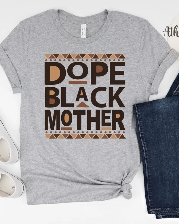 100% Cotton Dope Black Mother Crew Neck Short Sleeve Tshirt