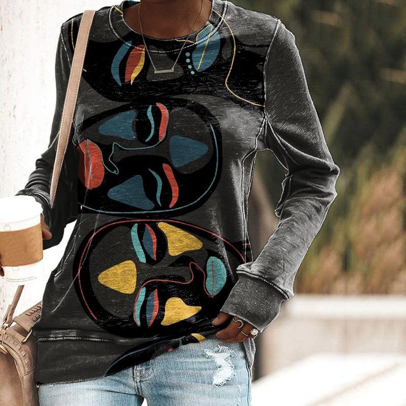 Line Art Face Unisex Sweatshirt