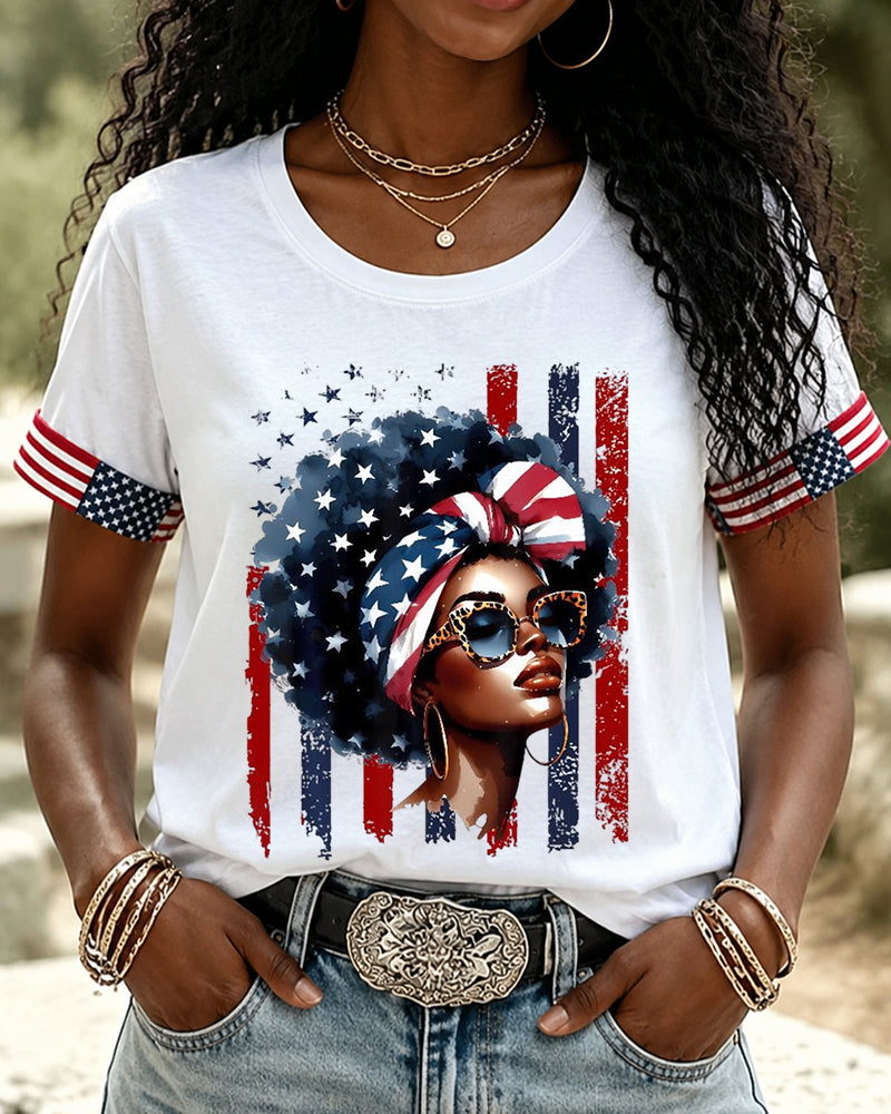 250th Anniversary of the Black Girl Crew Neck Short Sleeve Tshirt