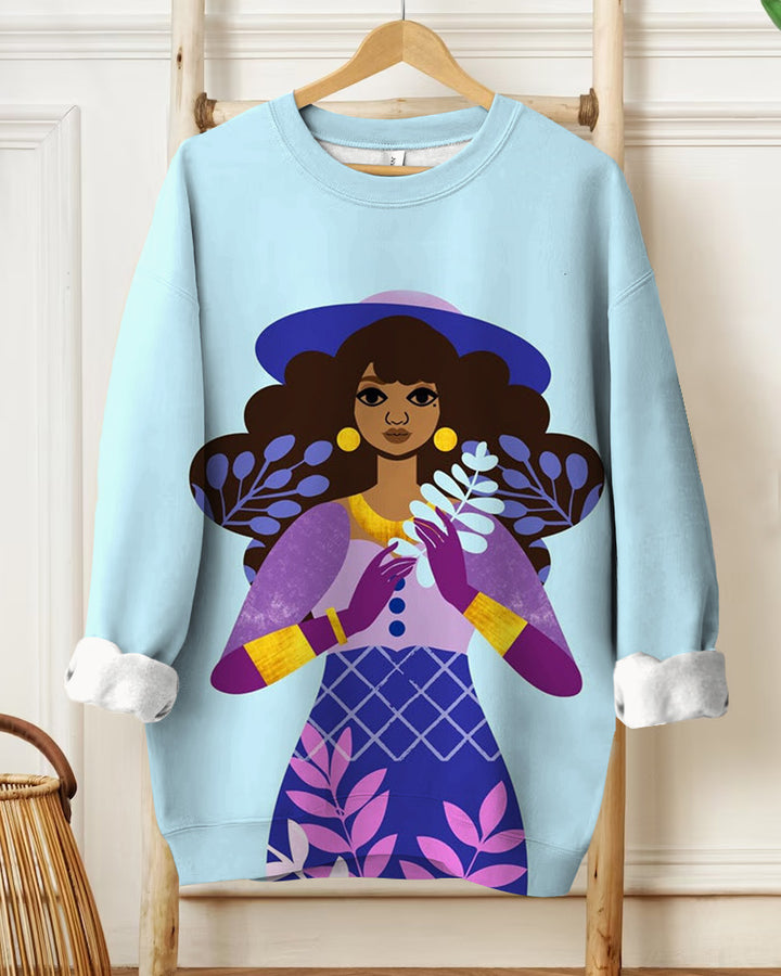 Winter Solstice Art Print Long Sleeve Sweatshirt