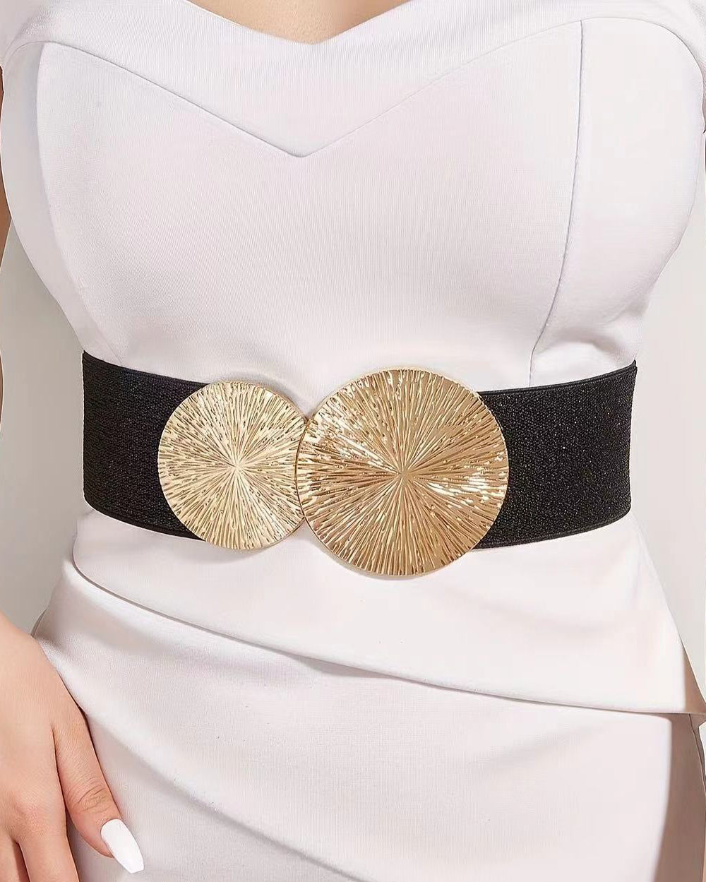Women's 2.35in Wide Easy Adjustable Versatile Fashion Belt