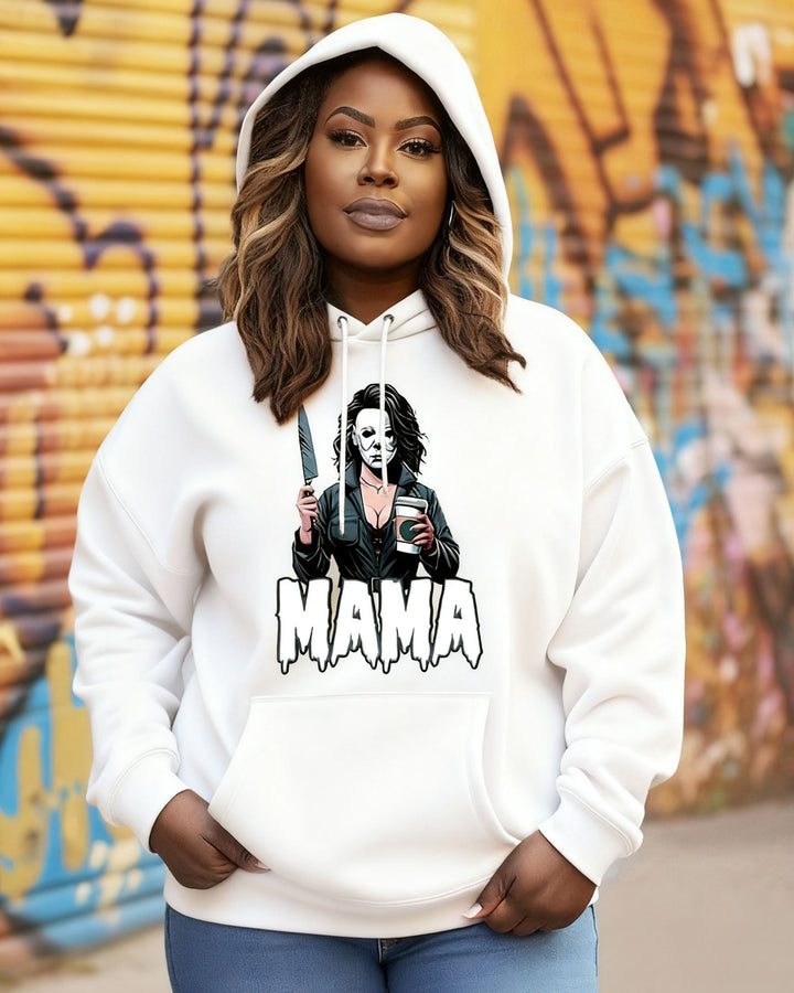 Michael Myers Halloween Mama Cotton Long-sleeved Hoodies