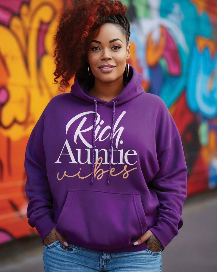 Rich Auntie Vibes Long-sleeved Hoodies