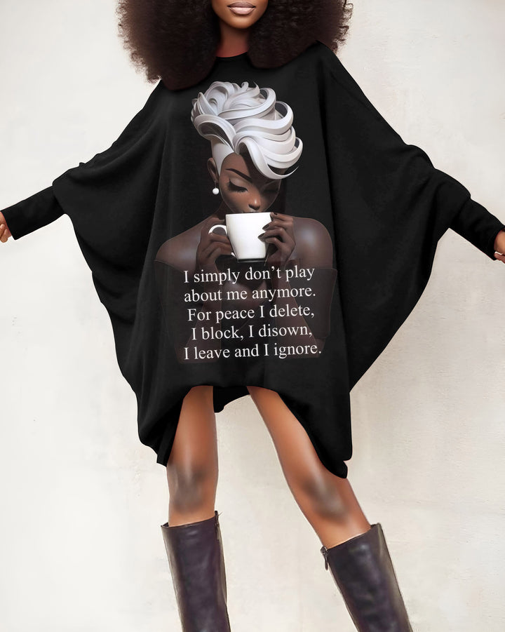 I Simple Don't Play About Me Anymore Oversized Tunic