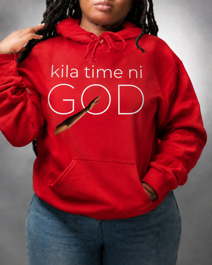 Women's Kila Time Ni GOD Prints Long Sleeve Hoodie