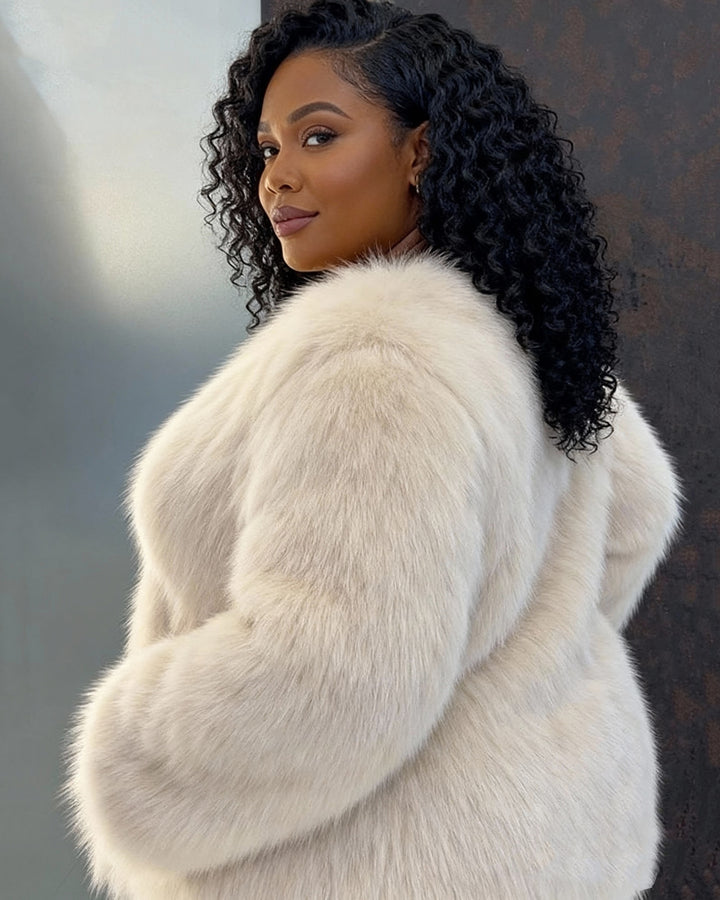 Autumn And Winter Eco-friendly Fur Fur Coat Women's Mid-length Thickened Warm Light Luxury Fox Fur Coat