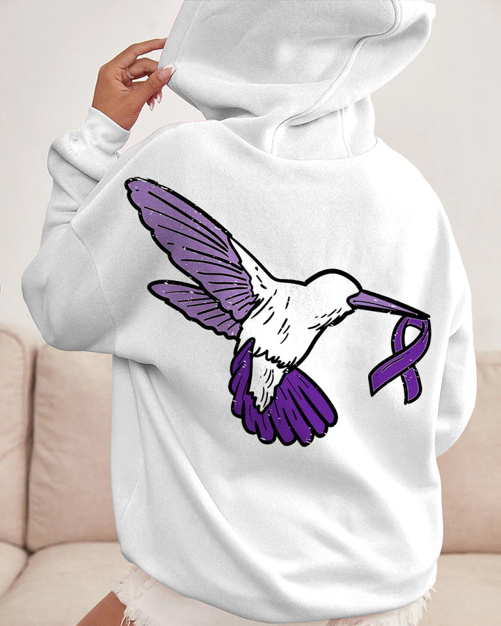 Protecting Women's Rights Cotton Long Sleeve Hooded Sweat