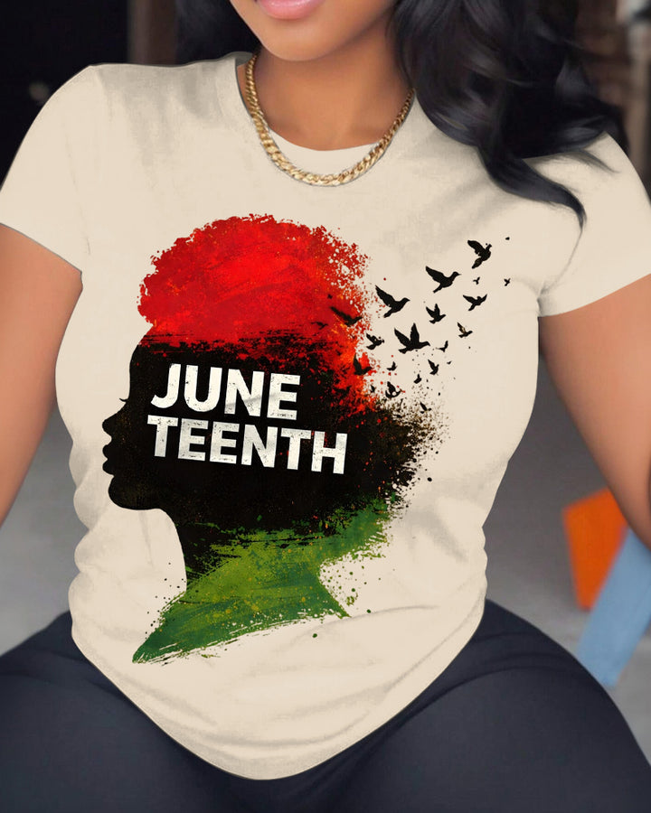 Freedom Since 1865 100% Cotton Crew Neck Short Sleeve Tshirt-Juneteenth Shirt, Black Independence Day T-Shirt, African American Shirts,Black Lives Matter Shirt