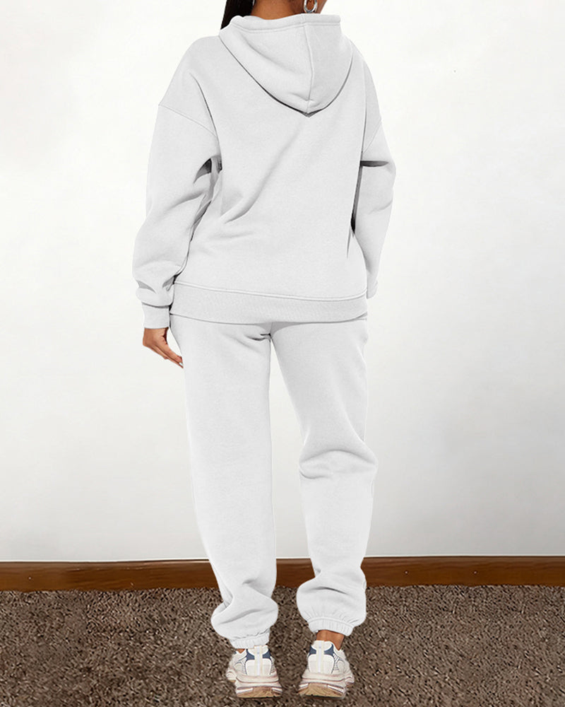 Be Unstoppable Believe In Yourself Hooded Two Pieces Set