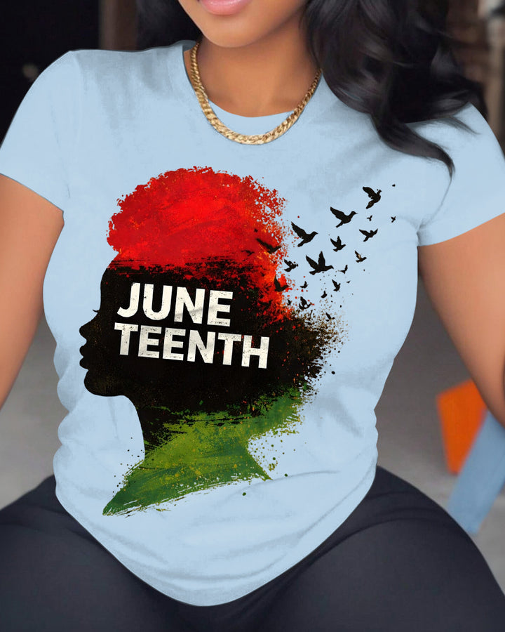 Freedom Since 1865 100% Cotton Crew Neck Short Sleeve Tshirt-Juneteenth Shirt, Black Independence Day T-Shirt, African American Shirts,Black Lives Matter Shirt