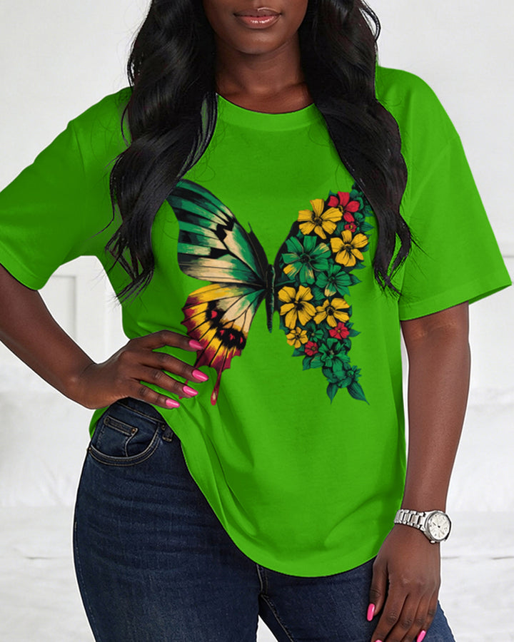 June Festival Reggae Print Cotton Tee