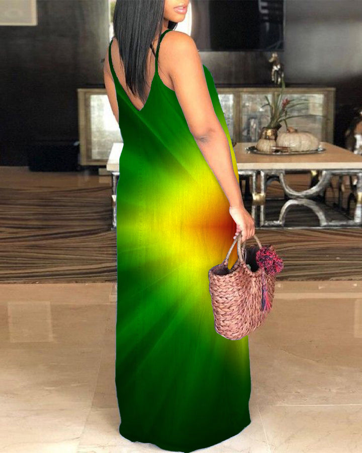 One Love V-Neck Pocket Cami Dress