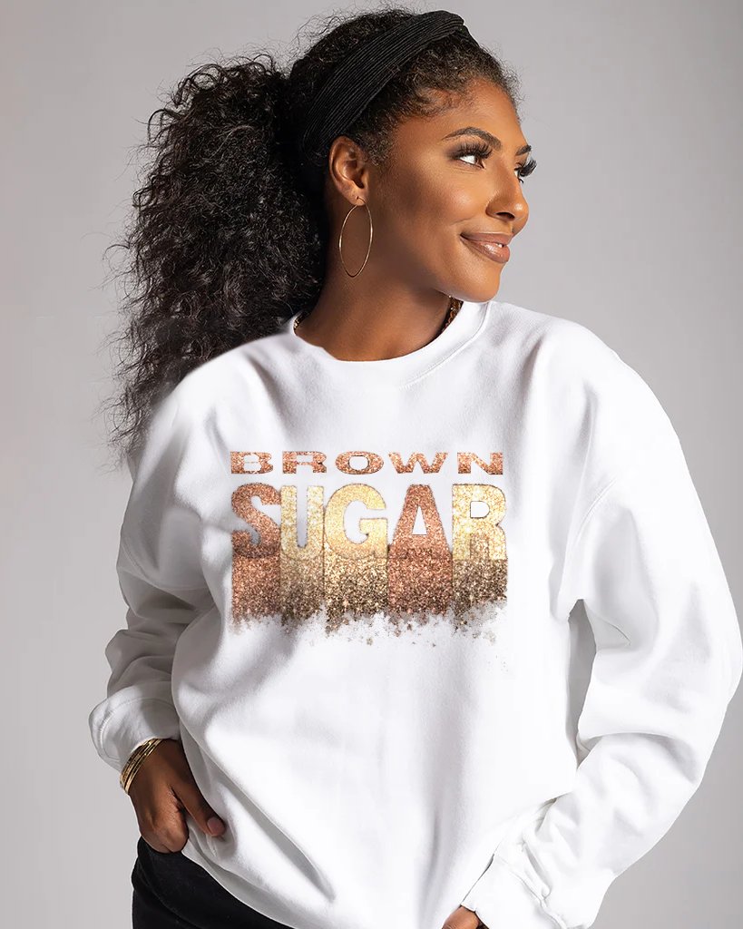 Golden Letters Brown Sugar Sweatshirt